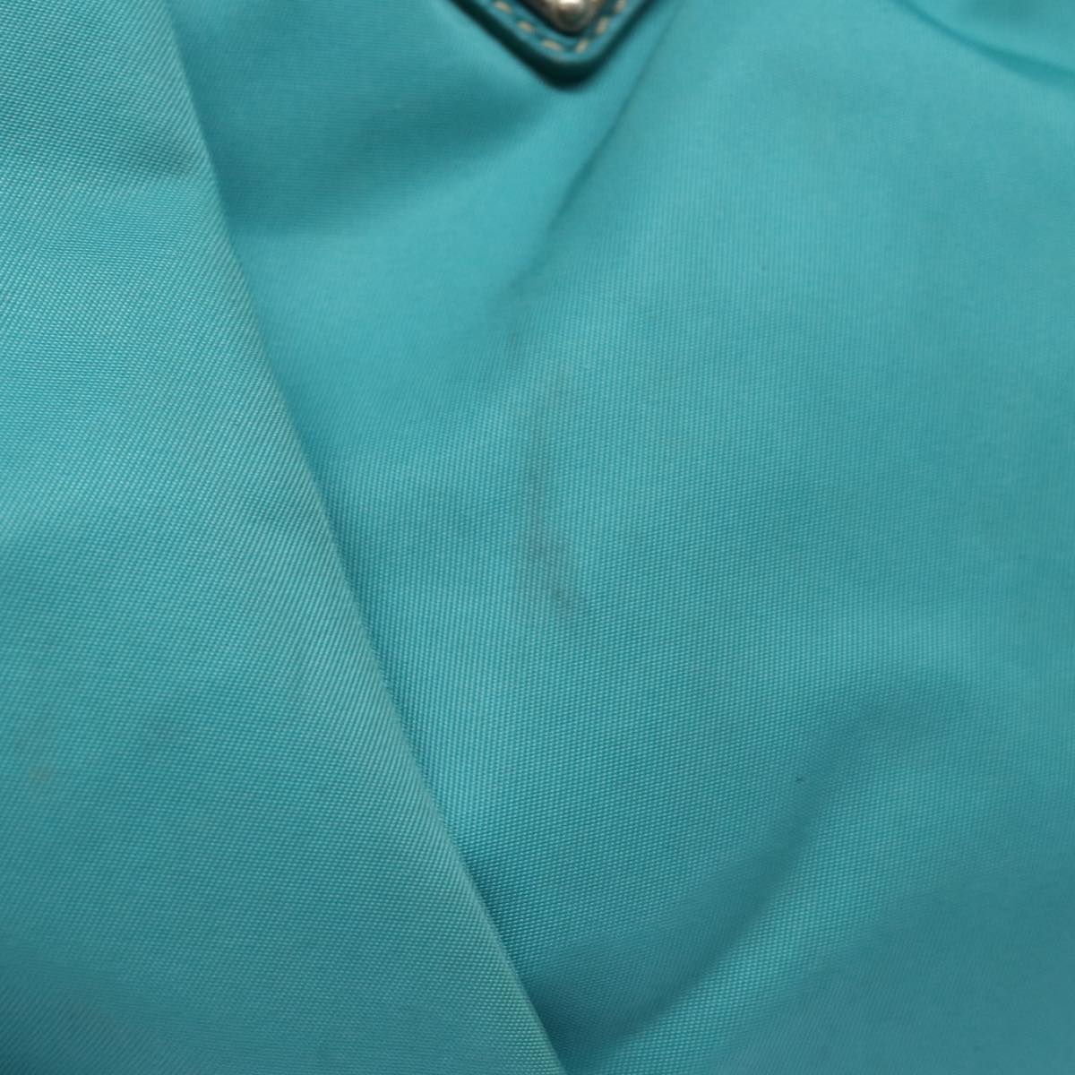 Luxury Prada Hand Bag Nylon 2way Turquoise Blue 83957
