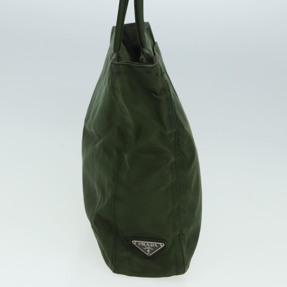 Luxury Prada Tote Bag Nylon Khaki 84451