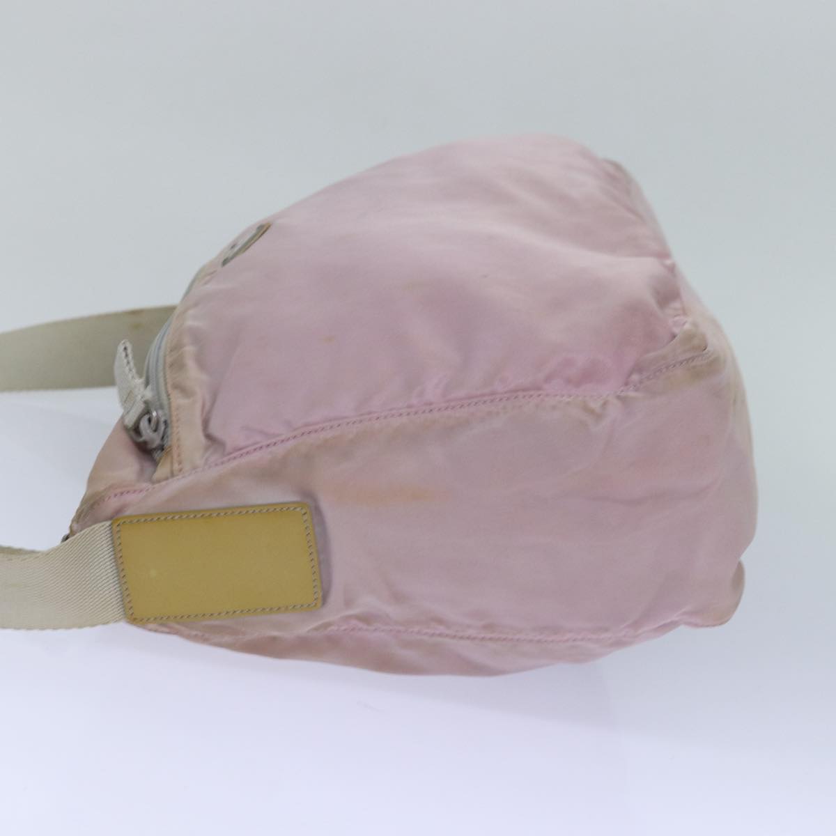 Luxury Prada Shoulder Bag Nylon Pink Silver 84543
