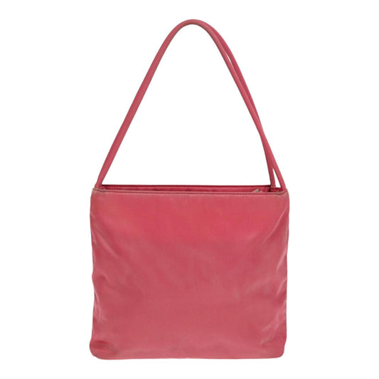 Luxury Prada Shoulder Bag Nylon Pink Silver 84644