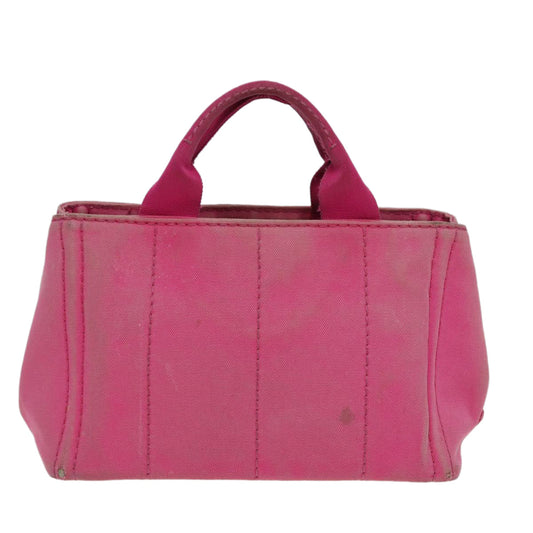 Luxury Prada Canapa PM Hand Bag Canvas Pink 84944