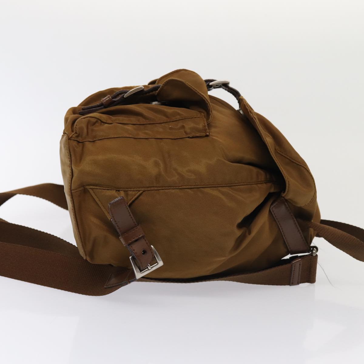 Luxury Prada Backpack Nylon Brown 85057
