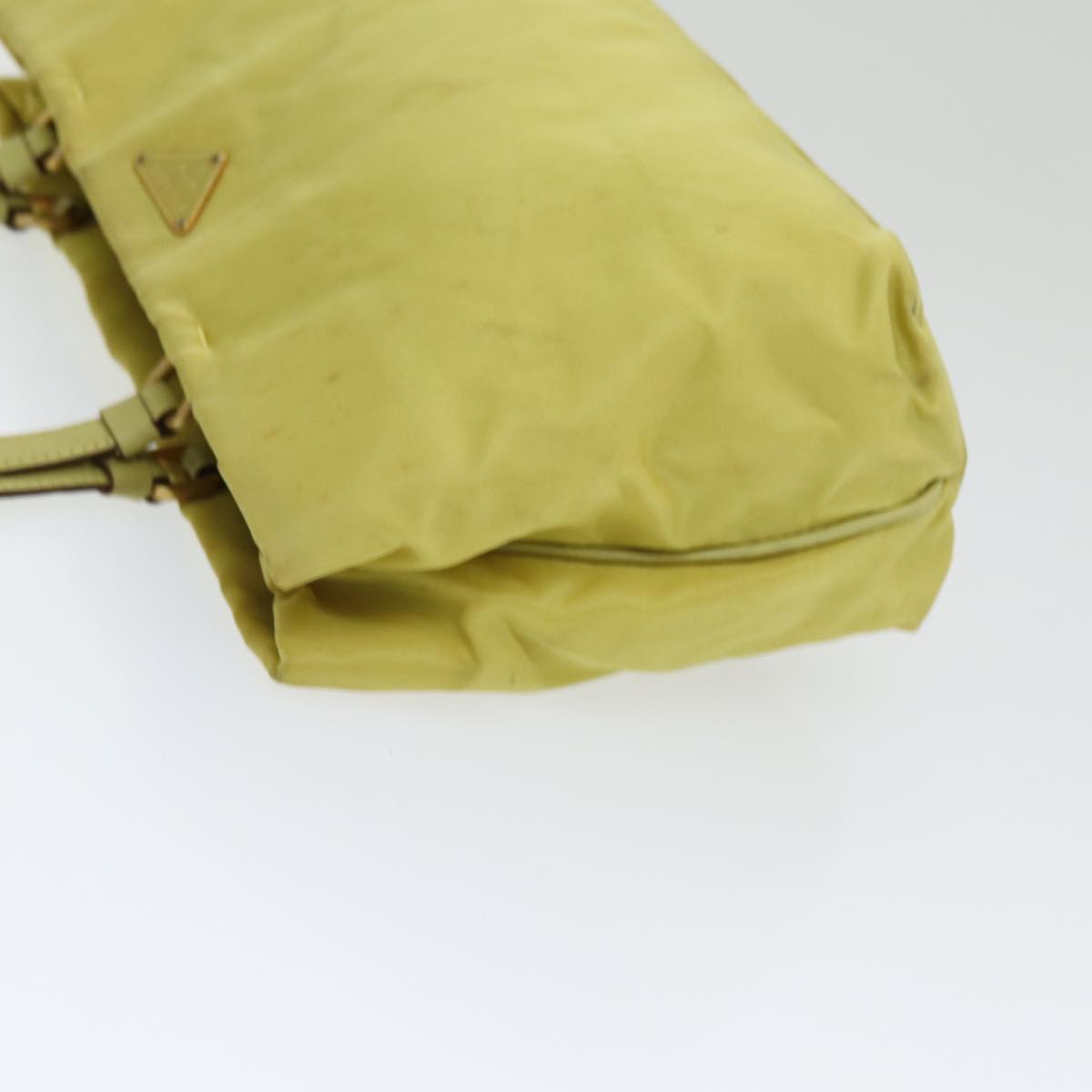 Luxury Prada Tote Bag Nylon Yellow 85134