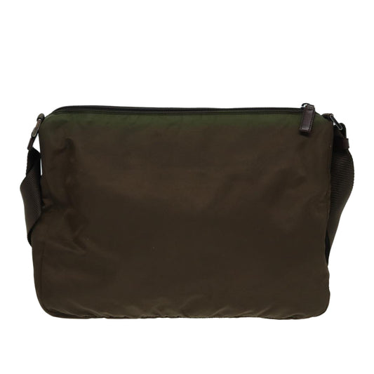 Luxury Prada Shoulder Bag Nylon Brown 85135