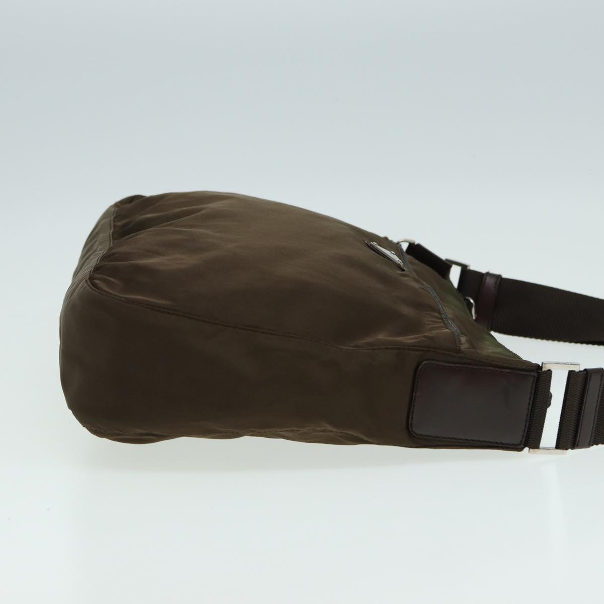Luxury Prada Shoulder Bag Nylon Brown 85135