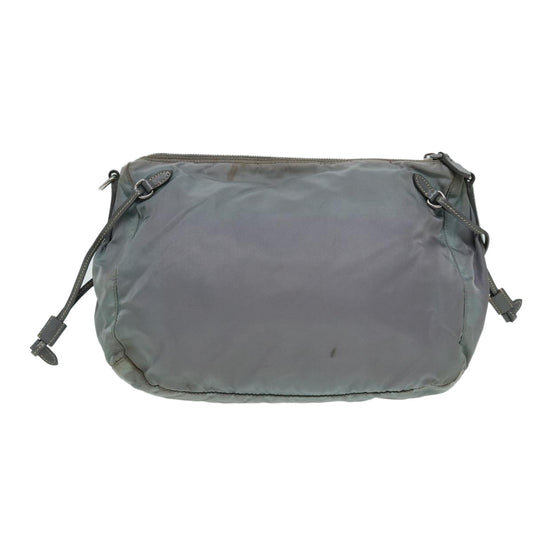 Luxury Prada Shoulder Bag Nylon Gray 85137