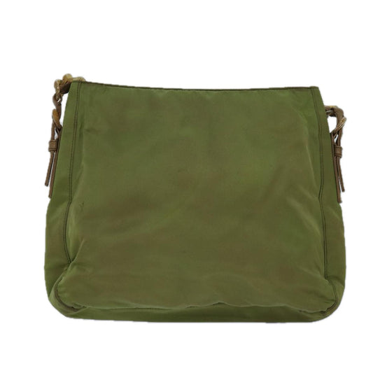 Luxury Prada Shoulder Bag Nylon Khaki 85288