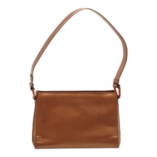 Luxury Prada Shoulder Bag Patent leather Bronze Silver 85623