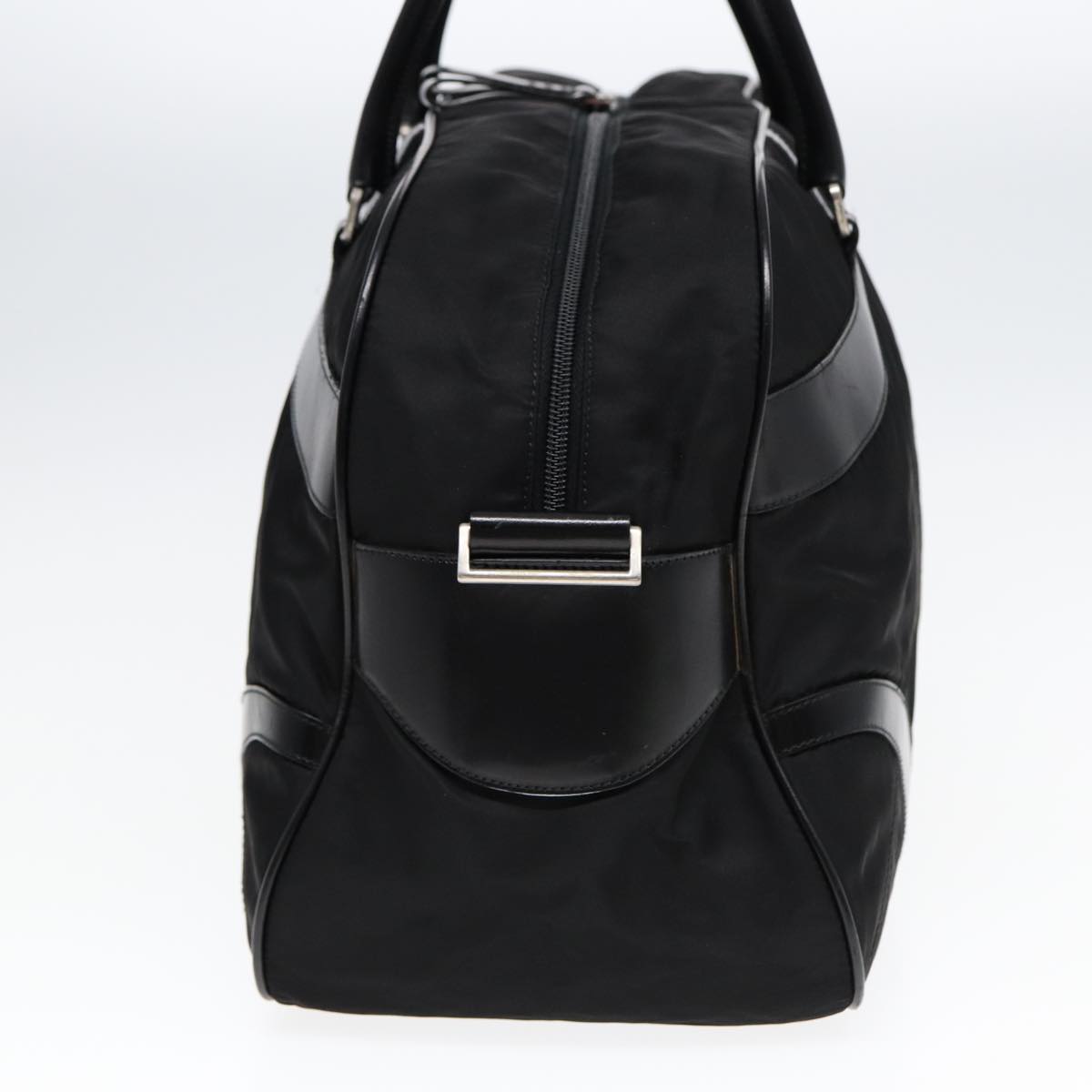 Luxury Prada Shoulder Bag Nylon Black Silver 85626