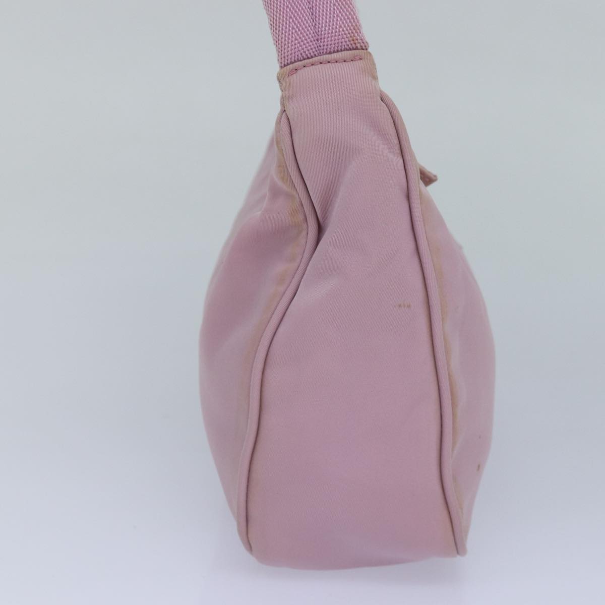 Luxury Prada Hand Bag Nylon Pink Silver 85665