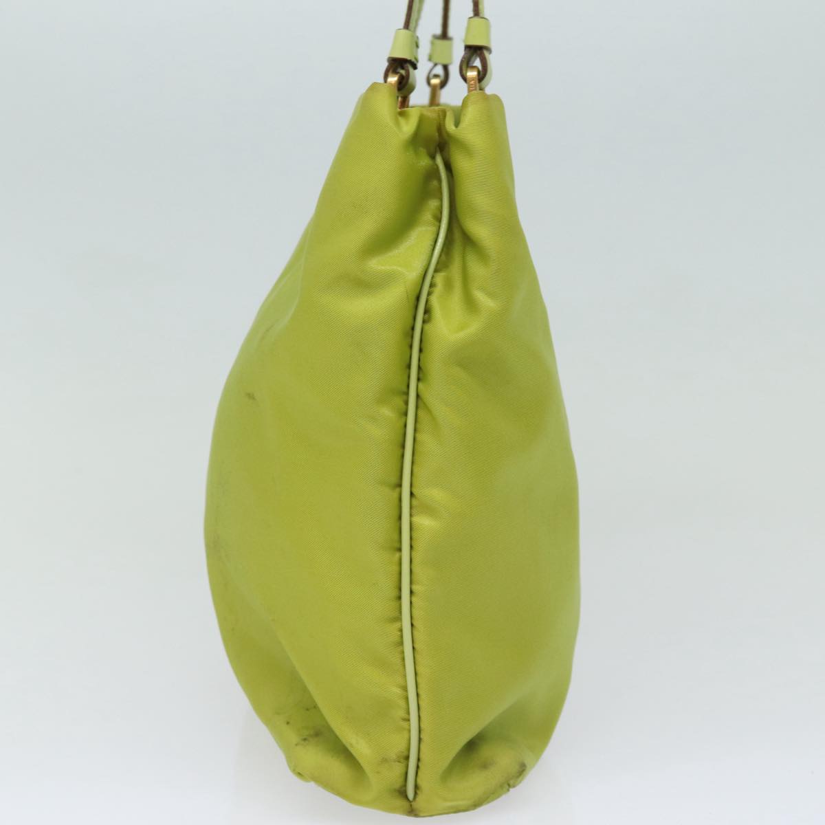 Luxury Prada Shoulder Bag Nylon Green Gold 85715
