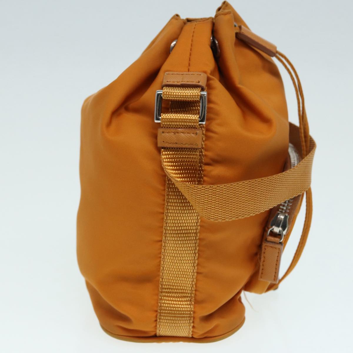 Luxury Prada Pouch Nylon Silver Orange 86150