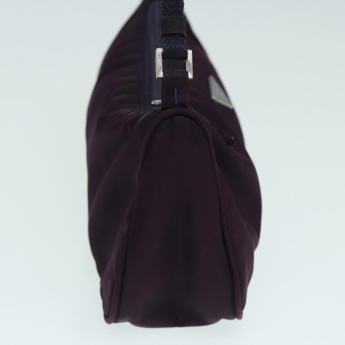 Luxury Prada Accessory Pouch Nylon Purple Silver 86169