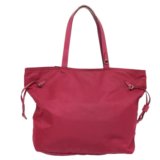 Luxury Prada Tote Bag Nylon Pink 86445