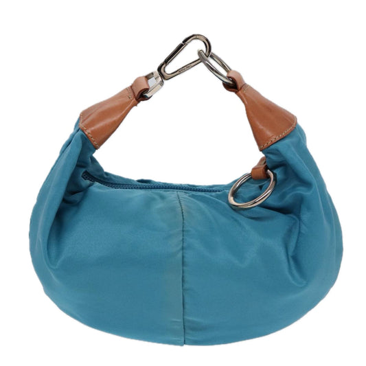Luxury Prada Pouch Nylon Blue Silver 86520