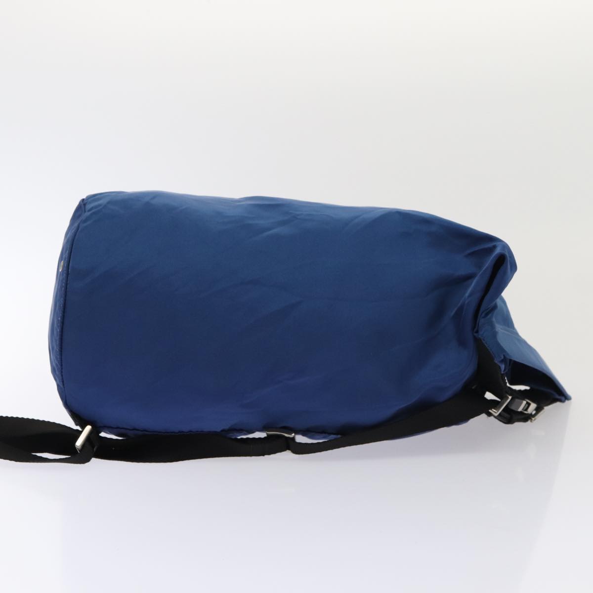Luxury Prada Shoulder Bag Nylon Blue Silver 86892
