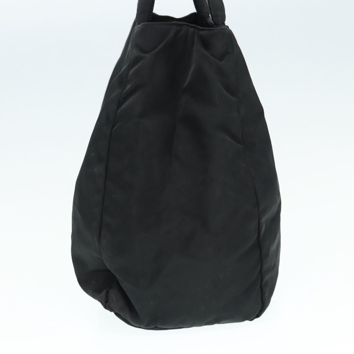 Luxury Prada Hand Bag Nylon Black Silver 87165