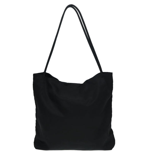 Luxury Prada Tote Bag Nylon Black Silver 87172