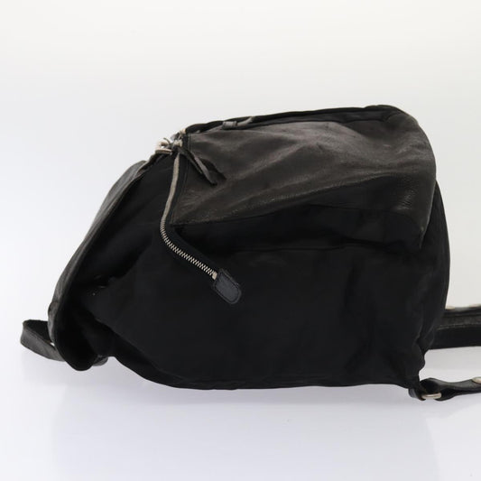 Luxury Prada Backpack Nylon Leather Black 87351