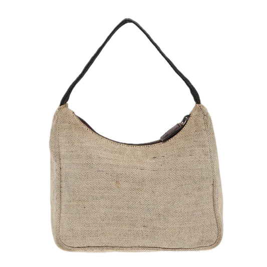 Luxury Prada Hand Bag Canvas Beige 87677