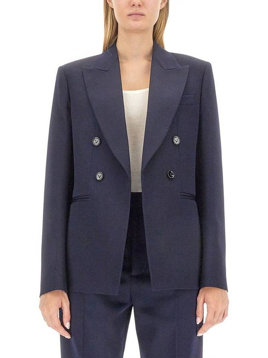 Luxury Bottega Veneta Sartorial Wool Jacket Navy