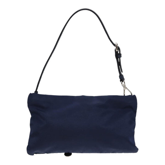 Luxury Prada Hand Pouch Nylon Navy 87814