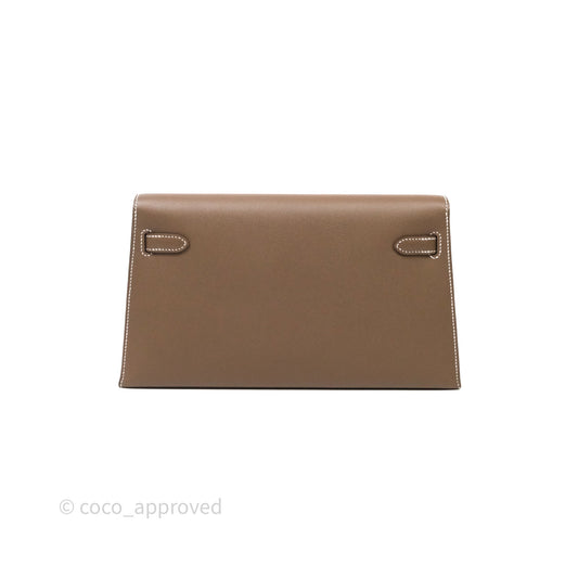 Hermes Kelly Elan Etoupe Madame Palladium Hardware