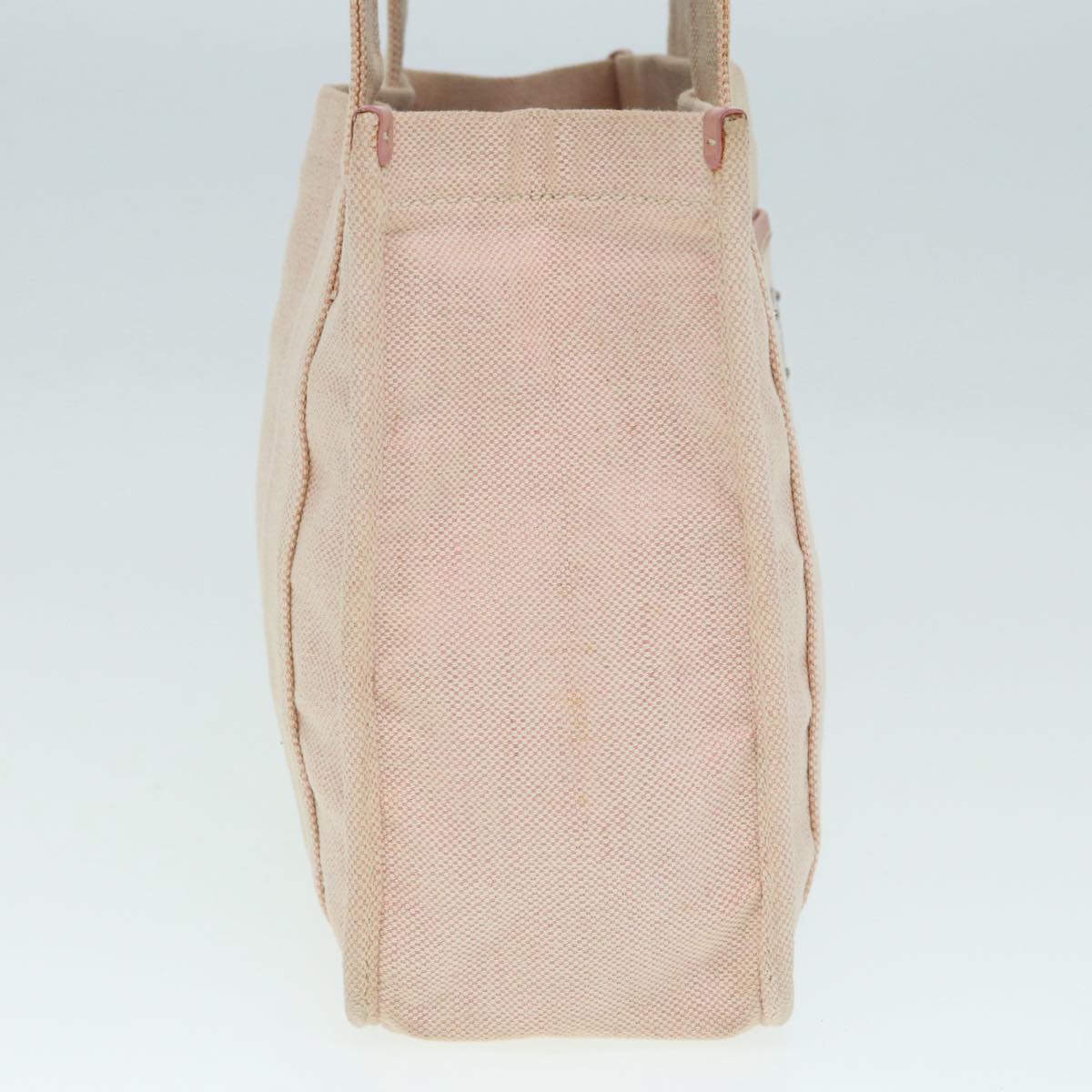 Luxury Prada Hand Bag Canvas Pink Silver 88090
