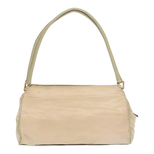 Luxury Prada Hand Bag Nylon Beige Gold 88094