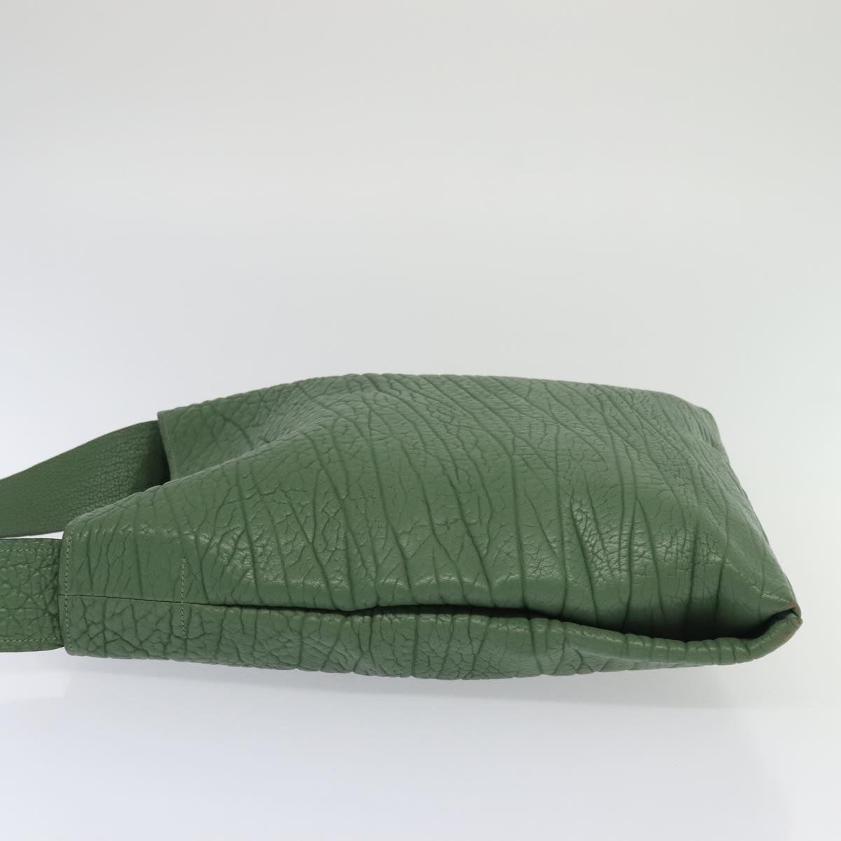 Luxury Prada Shoulder Bag Leather Green 88242S