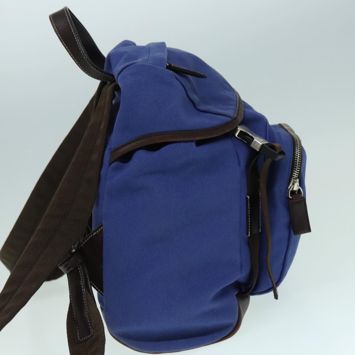 Luxury Prada Backpack Canvas Blue 88293