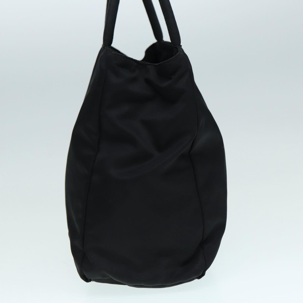 Luxury Prada Hand Bag Nylon Black Silver 88469