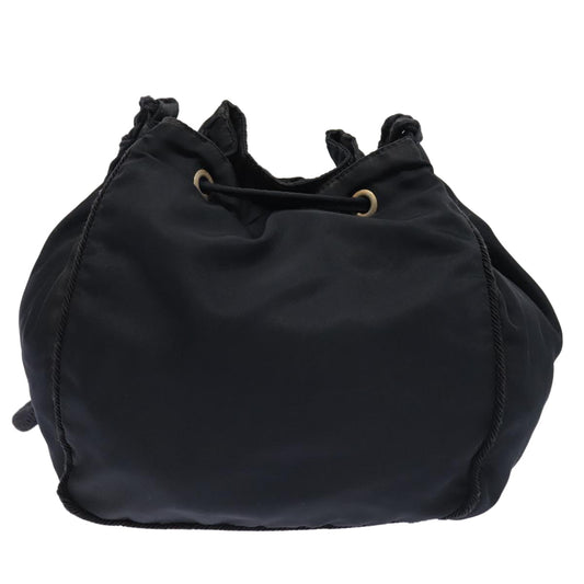 Luxury Prada Shoulder Bag Nylon Navy Gold 88551