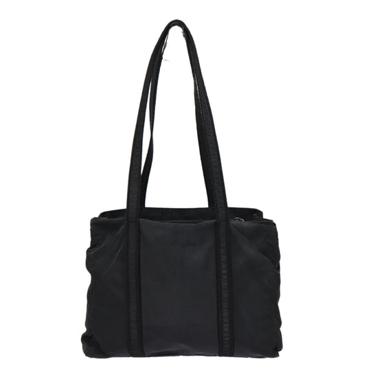 Luxury Prada Shoulder Bag Nylon Black Silver 88800