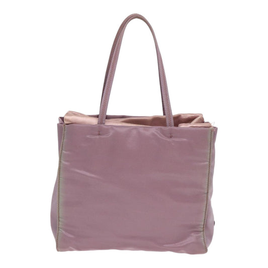Luxury Prada Hand Bag Nylon Purple Silver 88963