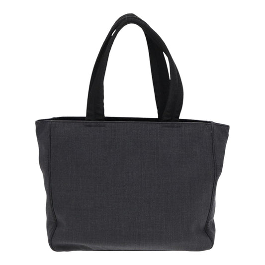 Luxury Prada Sports Hand Bag Canvas Gray Silver 88964
