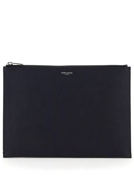 Luxury Saint Laurent Classic Tablet Clutch Bag Black