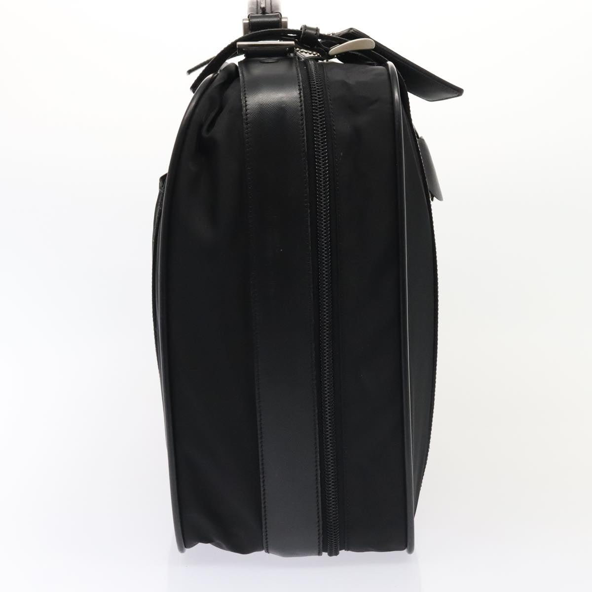 Luxury Prada Business Bag Nylon 2way Black Silver 89133