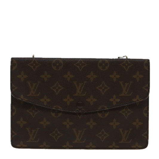 LOUIS VUITTON Monogram Double Rabat Shoulder Bag M51815 LV 89296