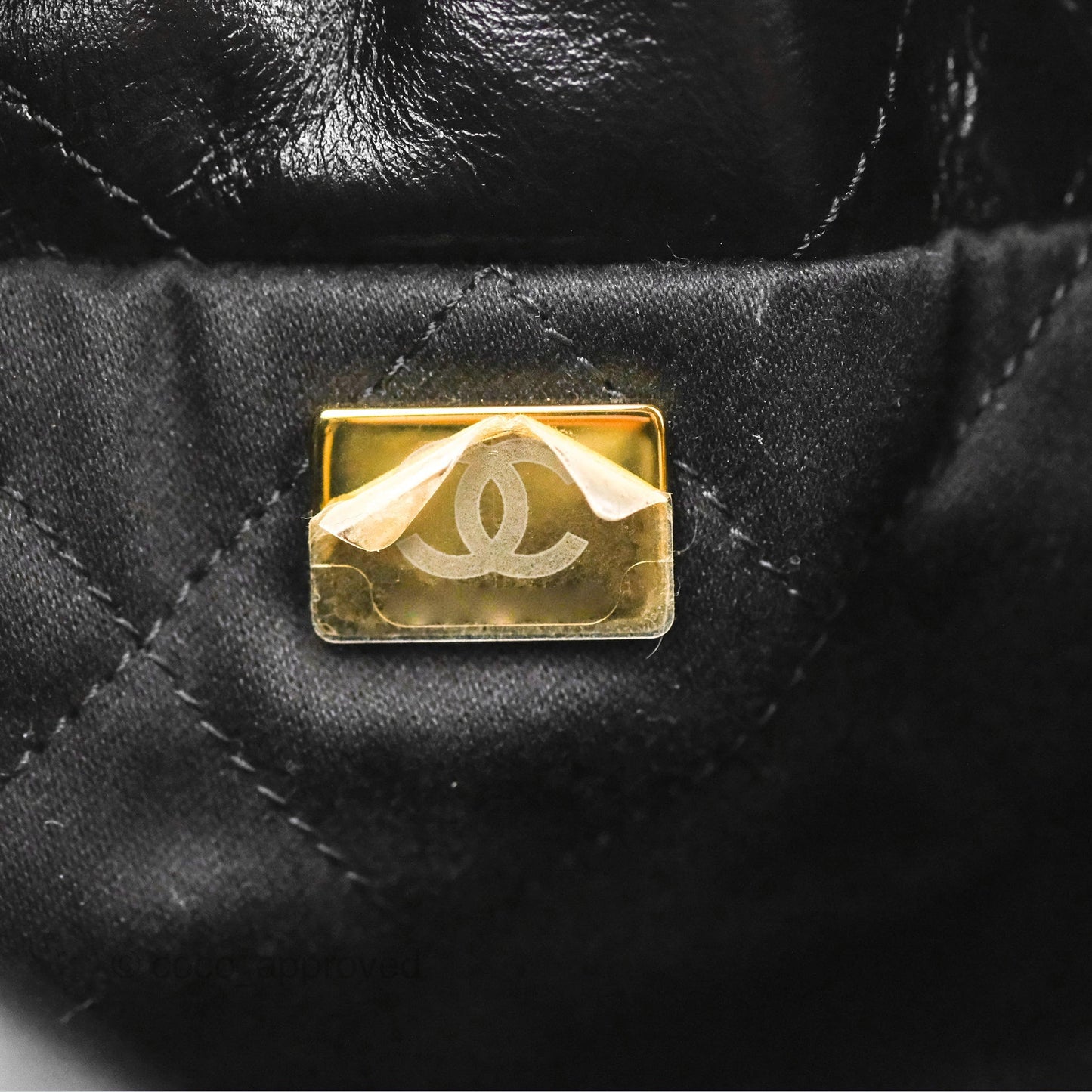 Chanel 22 Mini Bag Black Crumpled Calfskin