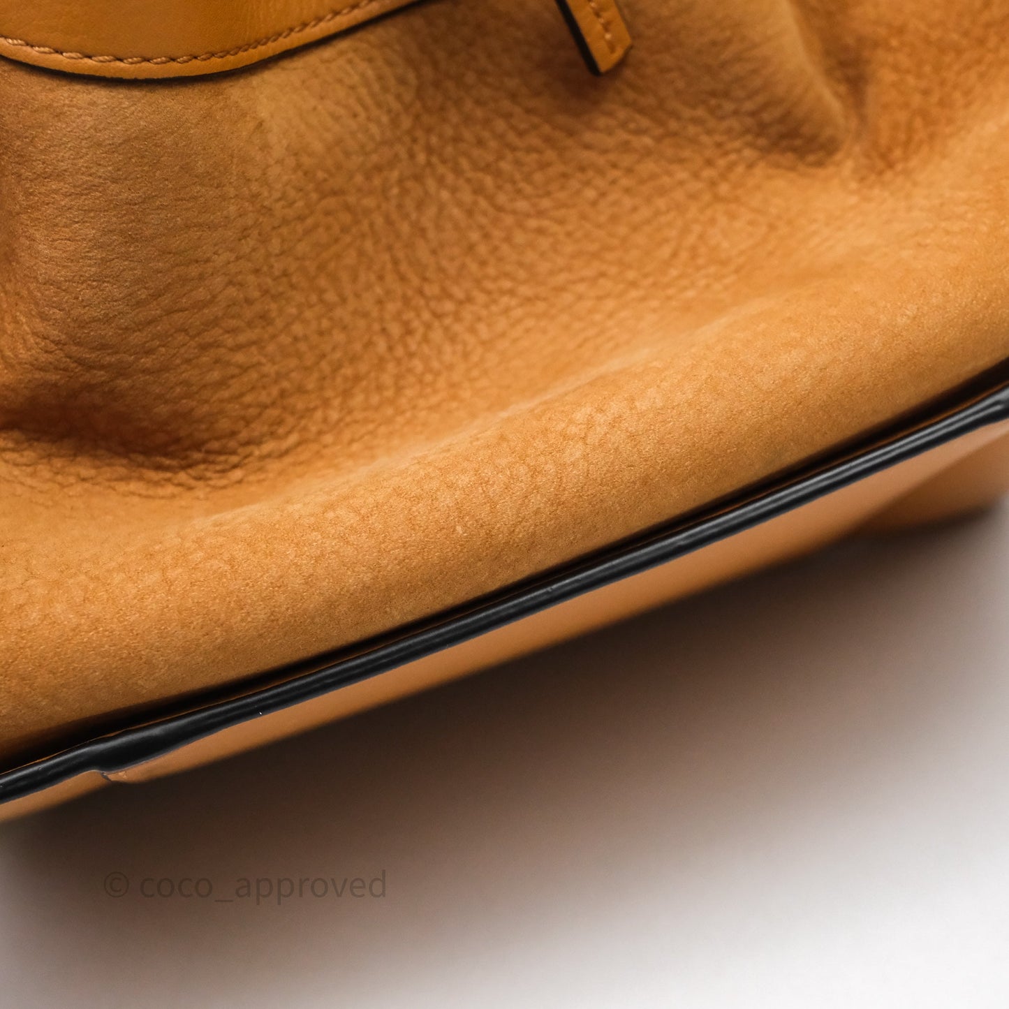 Loewe Small Hammock Drawstring Light Caramel Calfskin