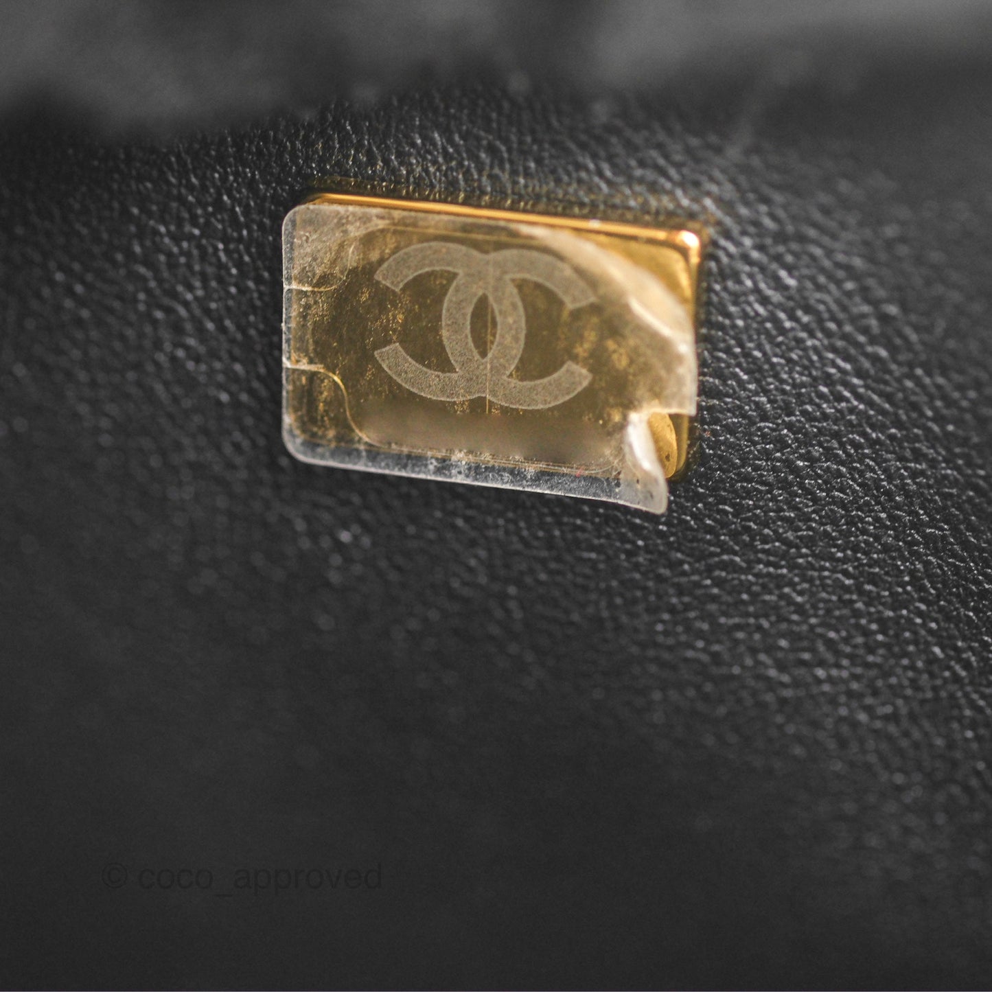 Chanel Boy Messenger Bag Black Caviar Aged Gold Hardware