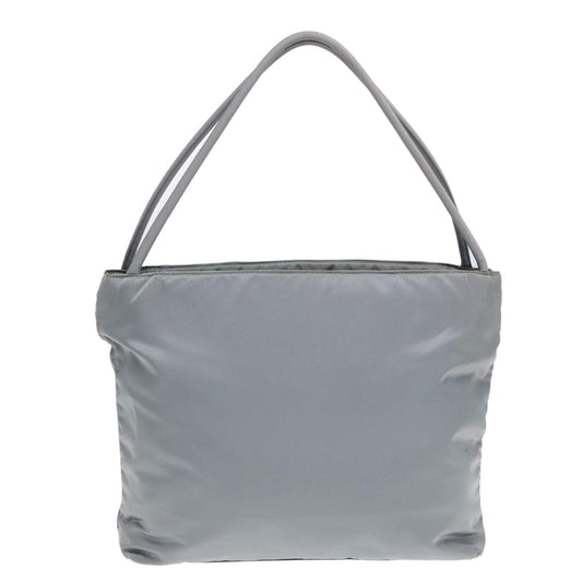 Luxury Prada Tote Bag Nylon Light Blue Silver 90235