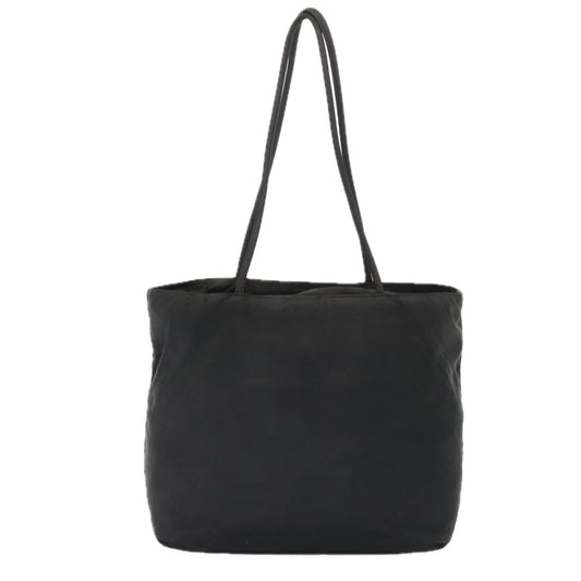 Luxury Prada Tote Bag Nylon Black Silver 90581