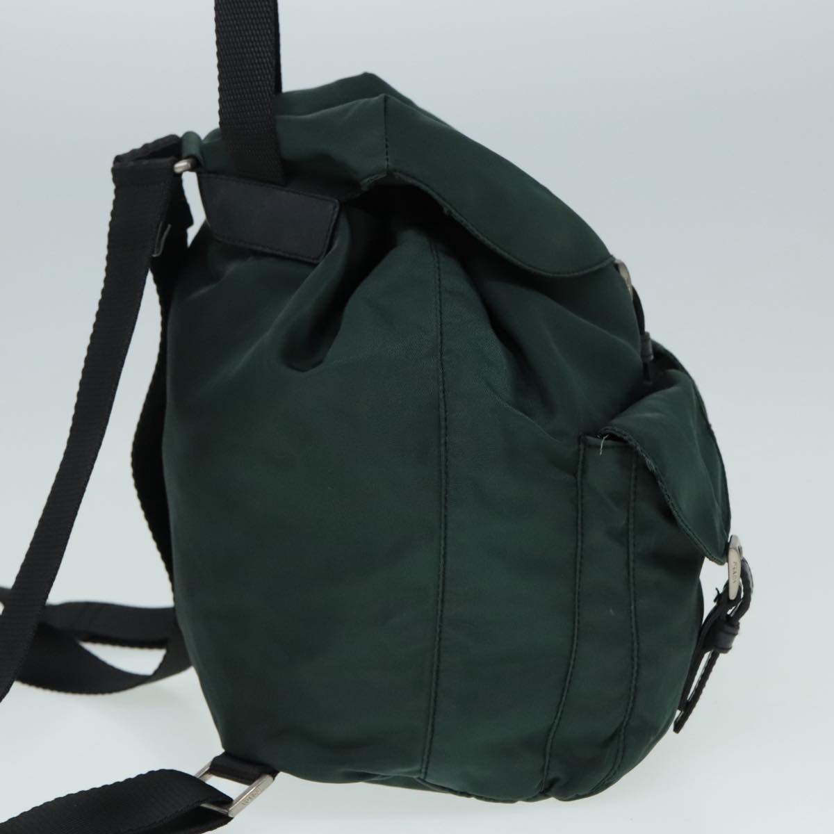 Luxury Prada Backpack Nylon Green 90749
