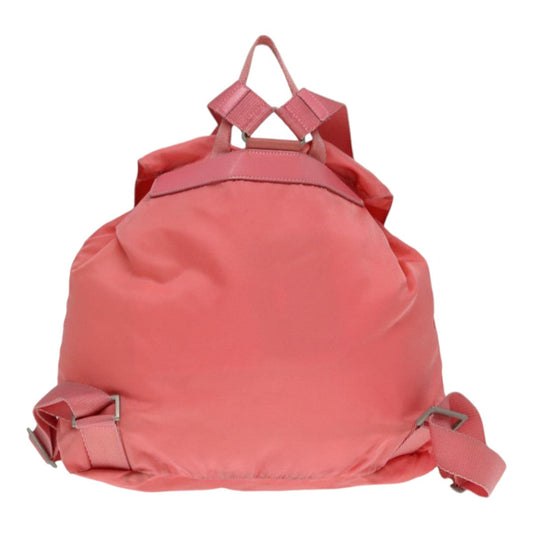 Luxury Prada Backpack Nylon Pink Silver 90750