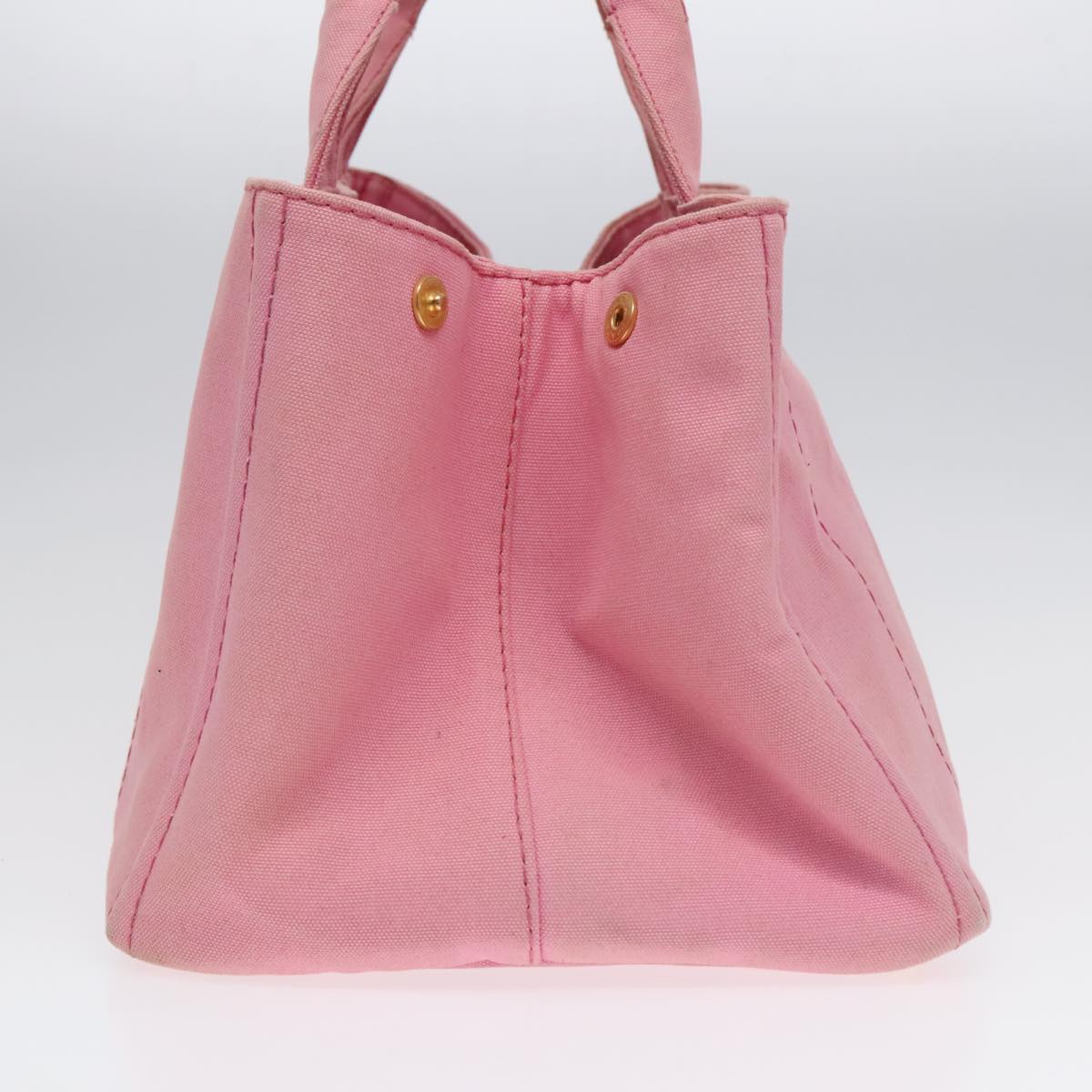 Luxury Prada Canapa GM Tote Bag Denim Pink Gold 90815
