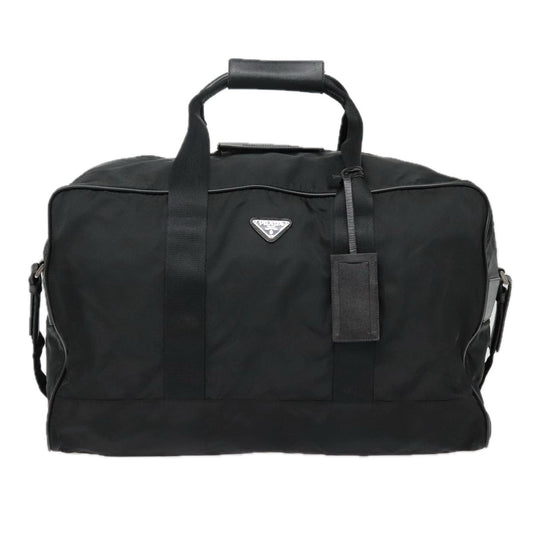 Luxury Prada Boston Bag Nylon 2way Black 90892