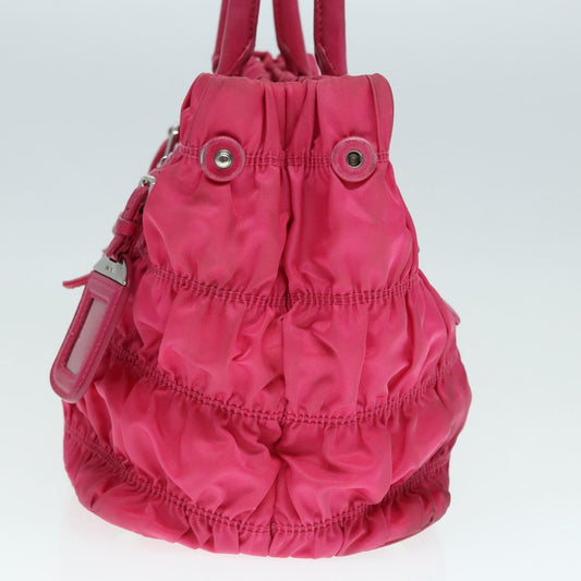 Luxury Prada Hand Bag Nylon 2way Pink 91015