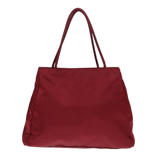 Luxury Prada Tote Bag Nylon Red 91018